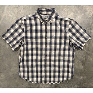 Carhartt Mens Shirt XL Plaid Short Sleeve Button Relaxed Fit 101958 235